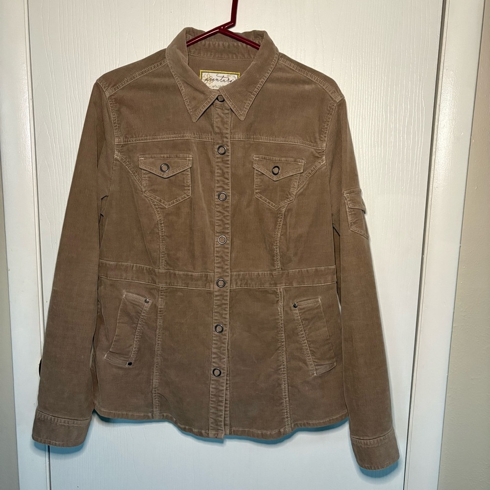 Aventura Women's Corduroy Utility Jacket, Light Brown, Size XL